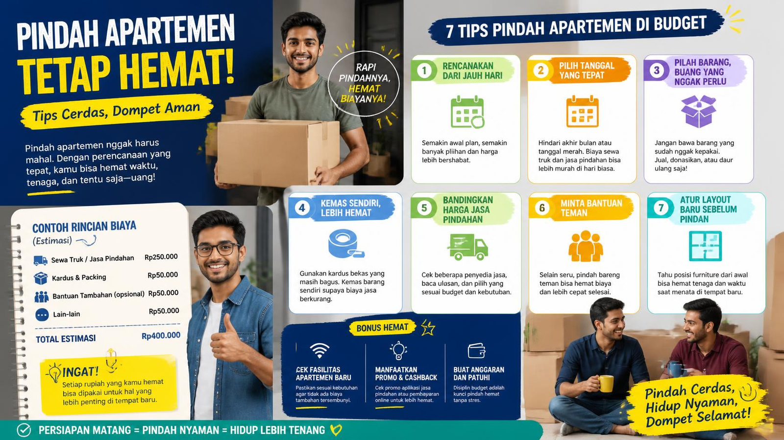 Pindahan Apartemen Hemat Biaya: 7 Tips Menghindari Biaya Tak Terduga