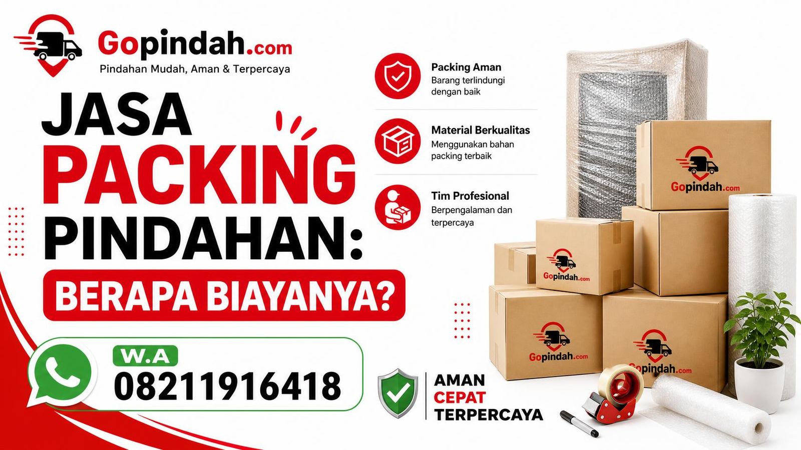 Jasa Packing Pindahan: Berapa Biayanya? | W.A 08211916418